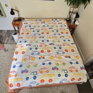 IKEA Vitaminer Bil Kids Duvet Cover Twin Vehicle Print Cars Trucks Buses